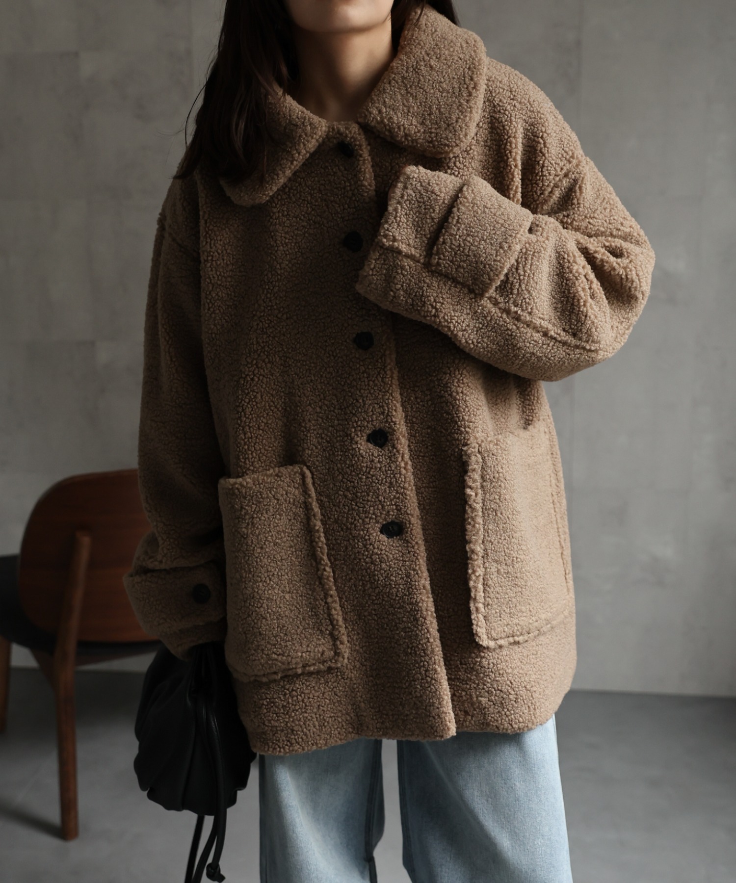 model：156cm 着用サイズ：FREE