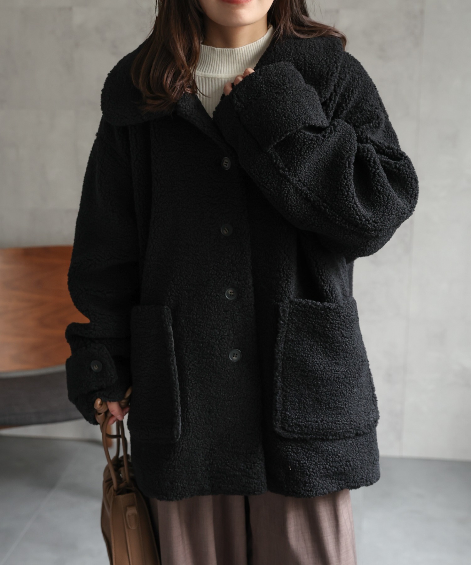 model：156cm 着用サイズ：FREE