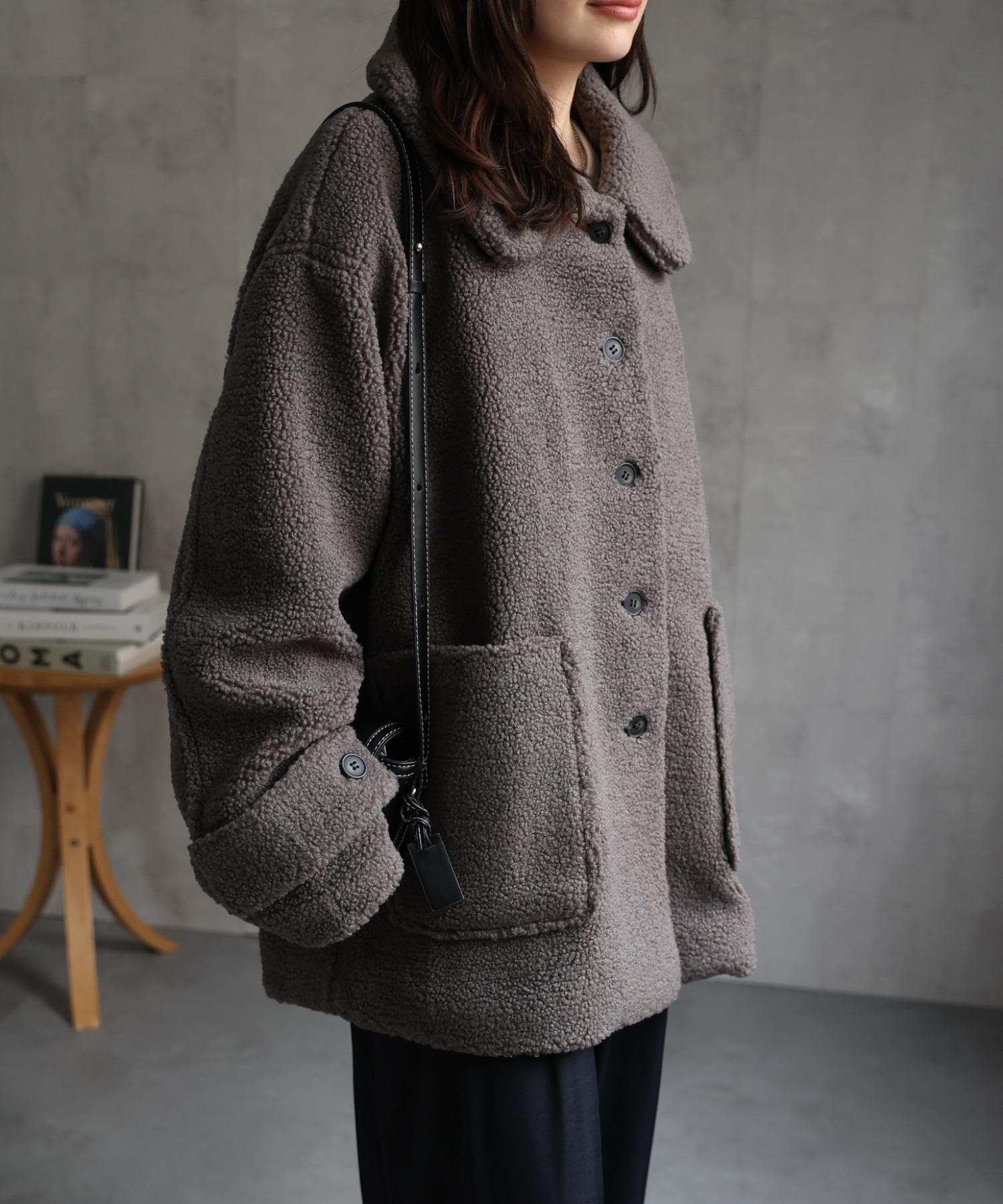 model：156cm 着用サイズ：FREE