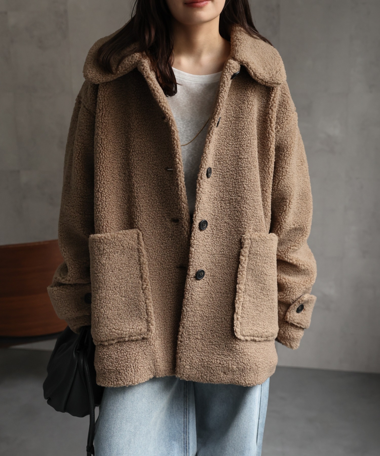 model：156cm 着用サイズ：FREE