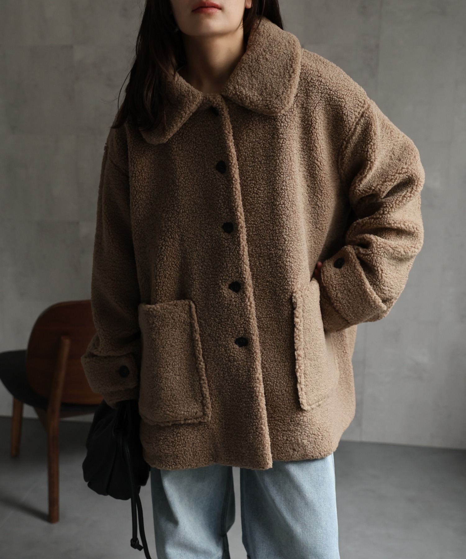 model：156cm 着用サイズ：FREE
