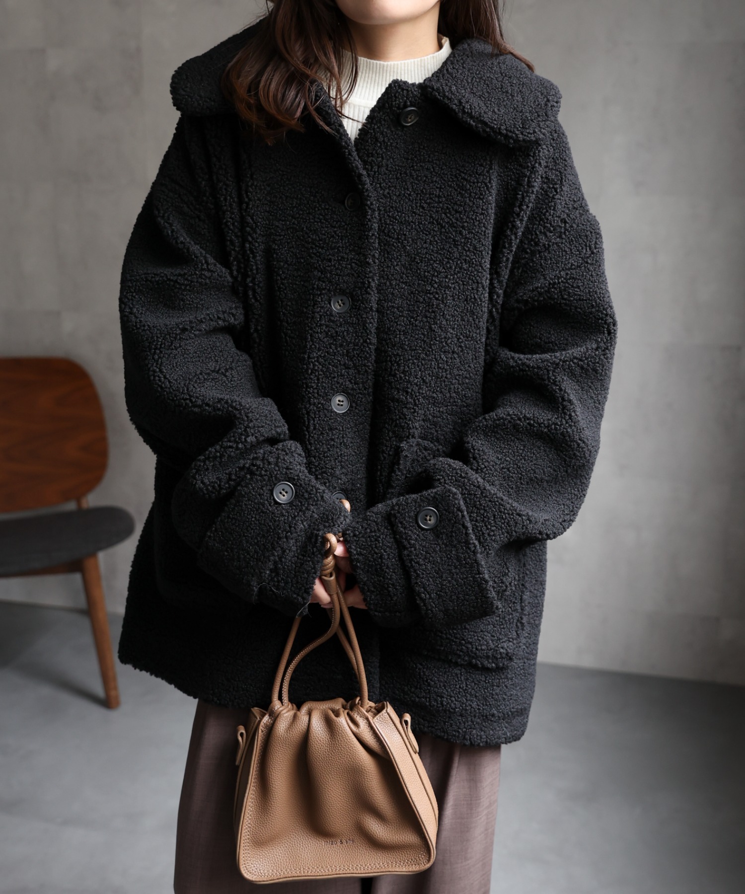 model：156cm 着用サイズ：FREE