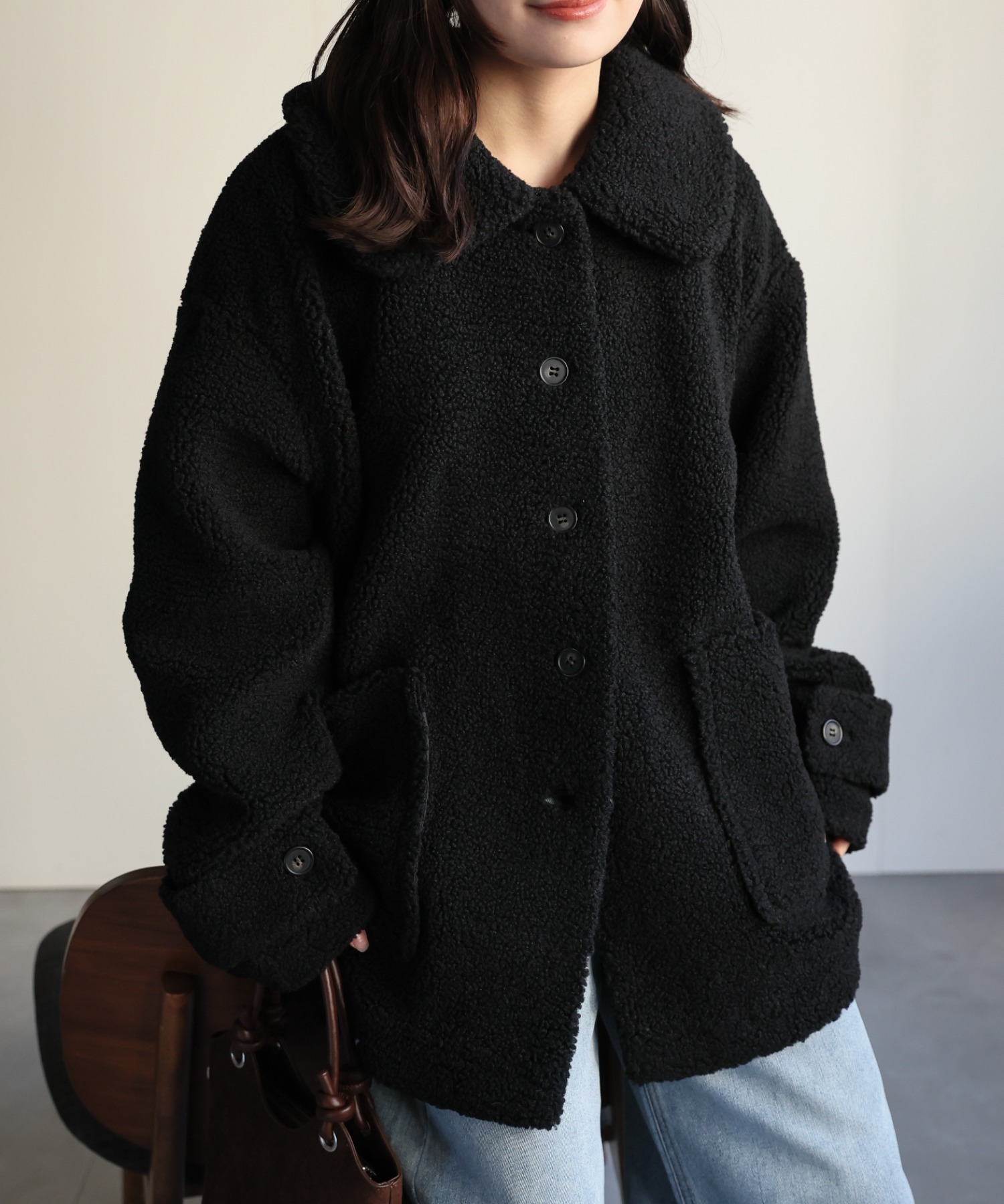 model：156cm 着用サイズ：FREE