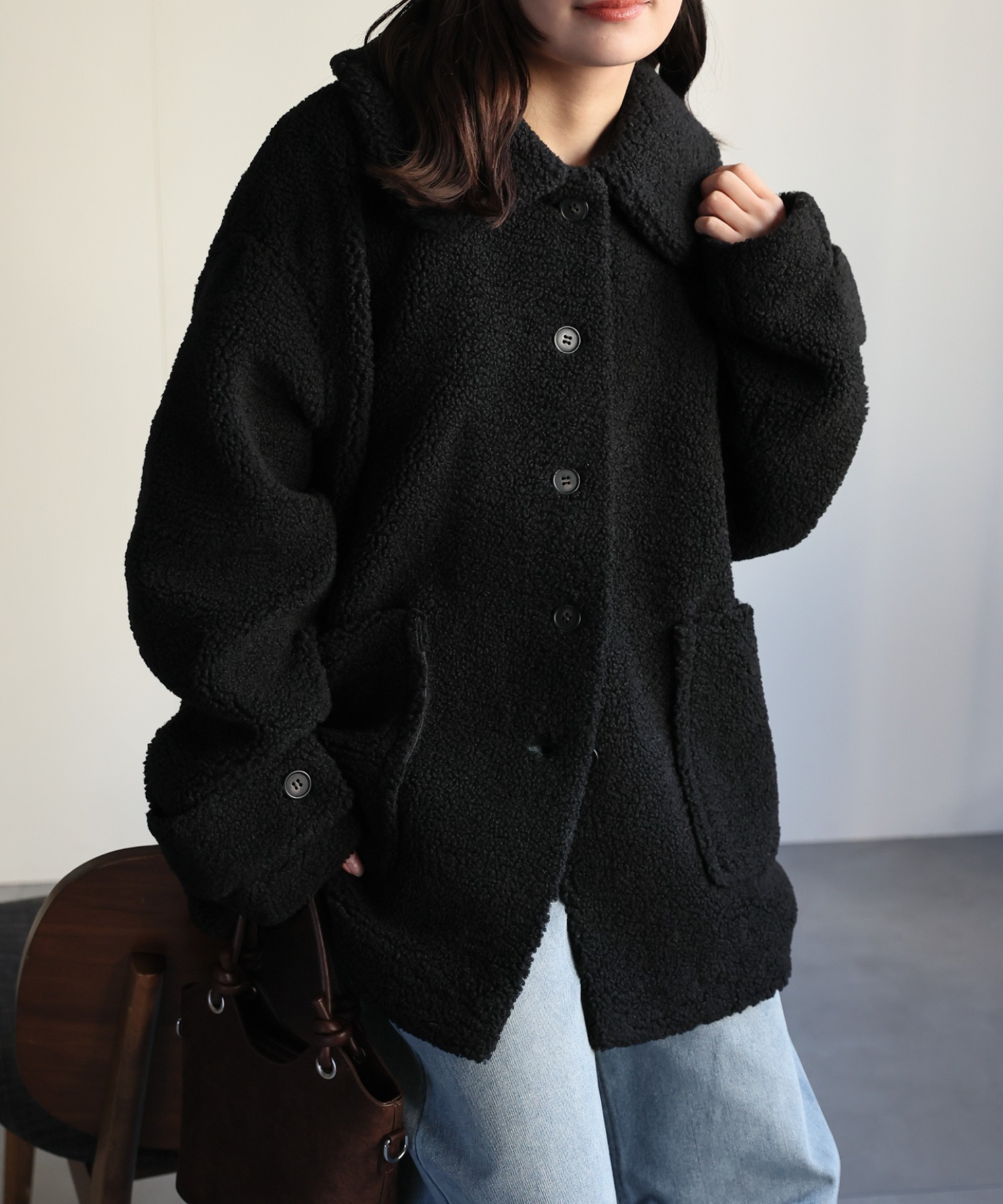 model：156cm 着用サイズ：FREE