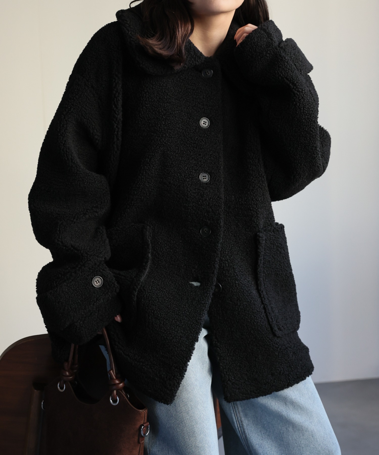 model：156cm 着用サイズ：FREE