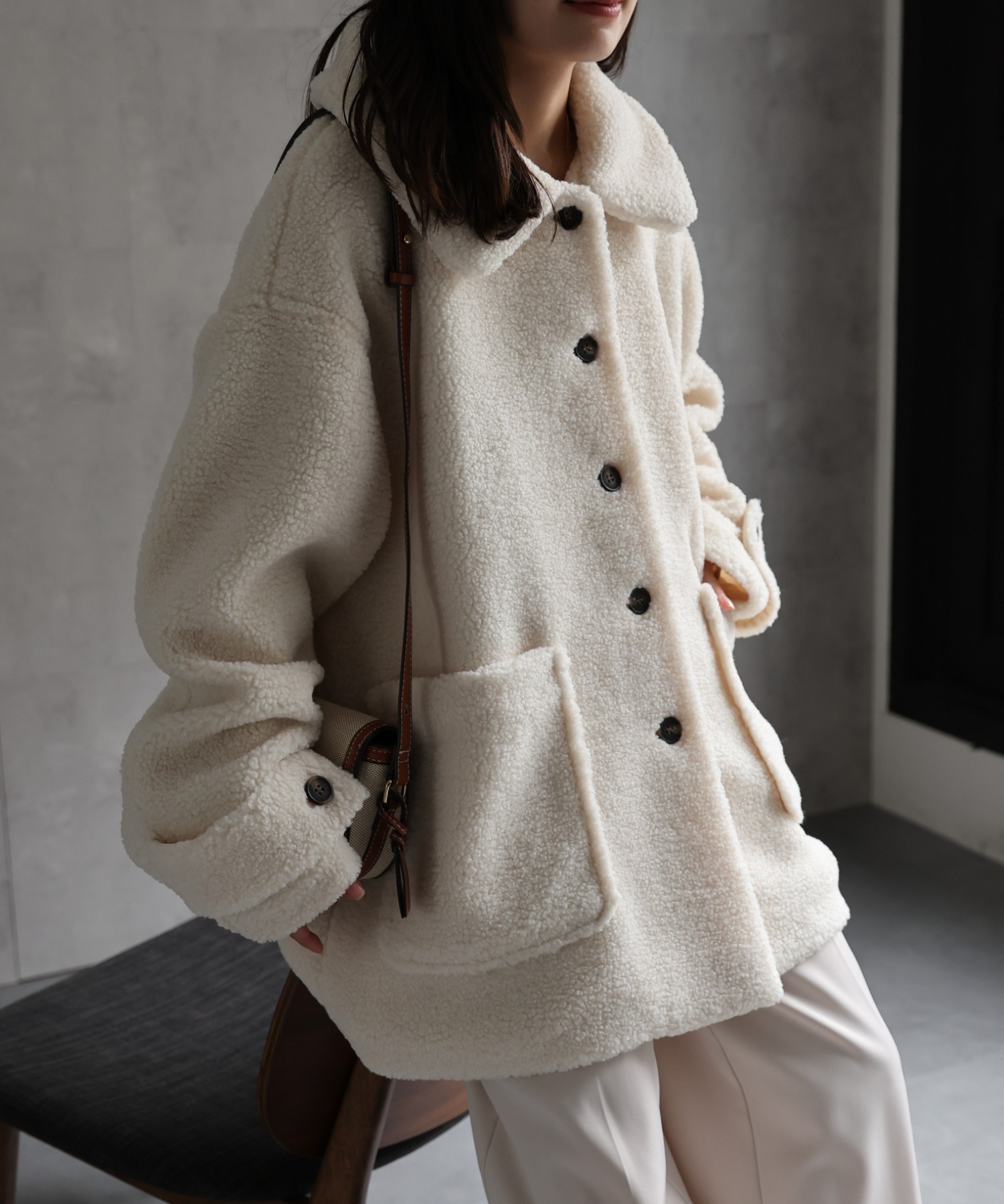 model：156cm 着用サイズ：FREE