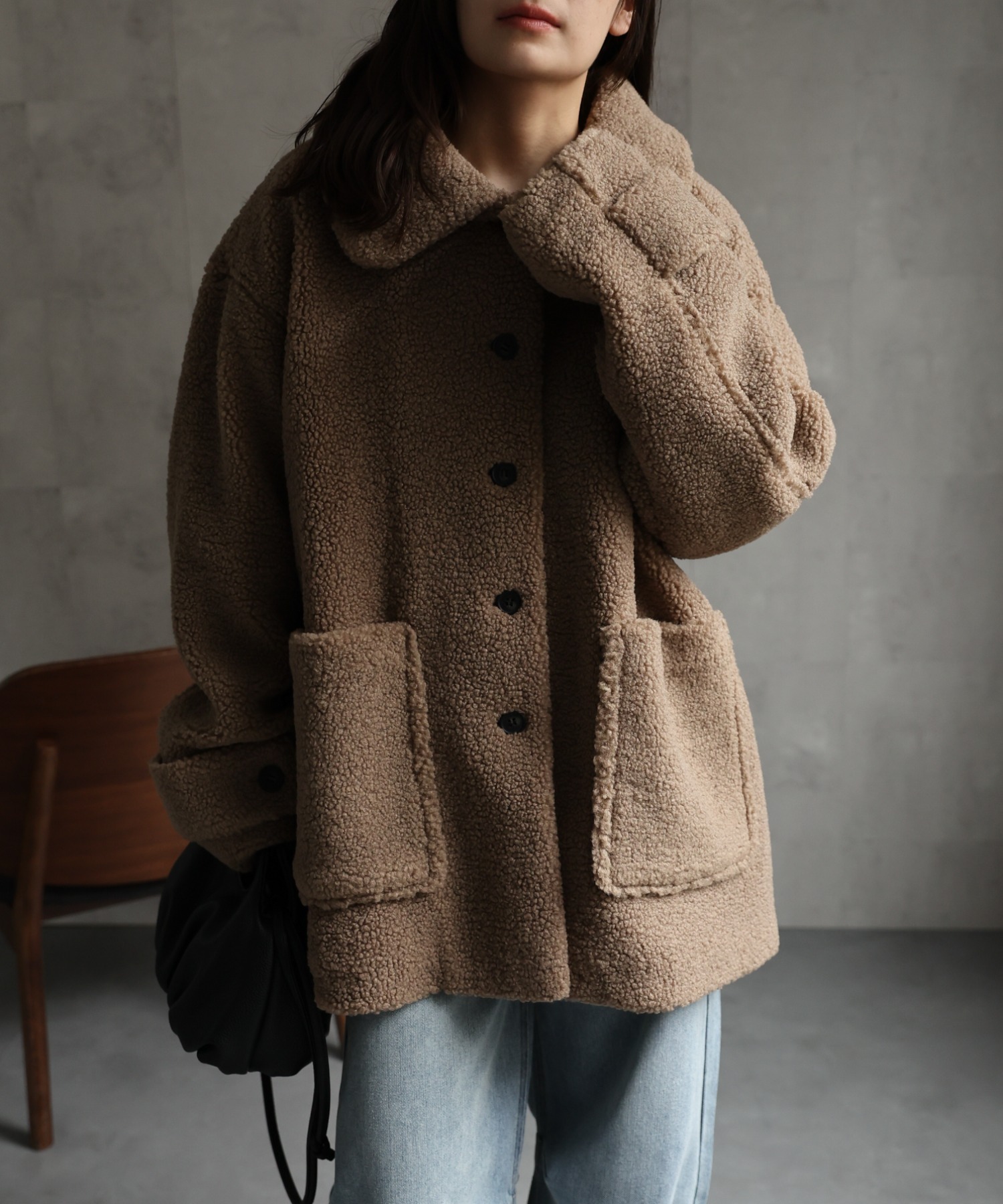 model：156cm 着用サイズ：FREE