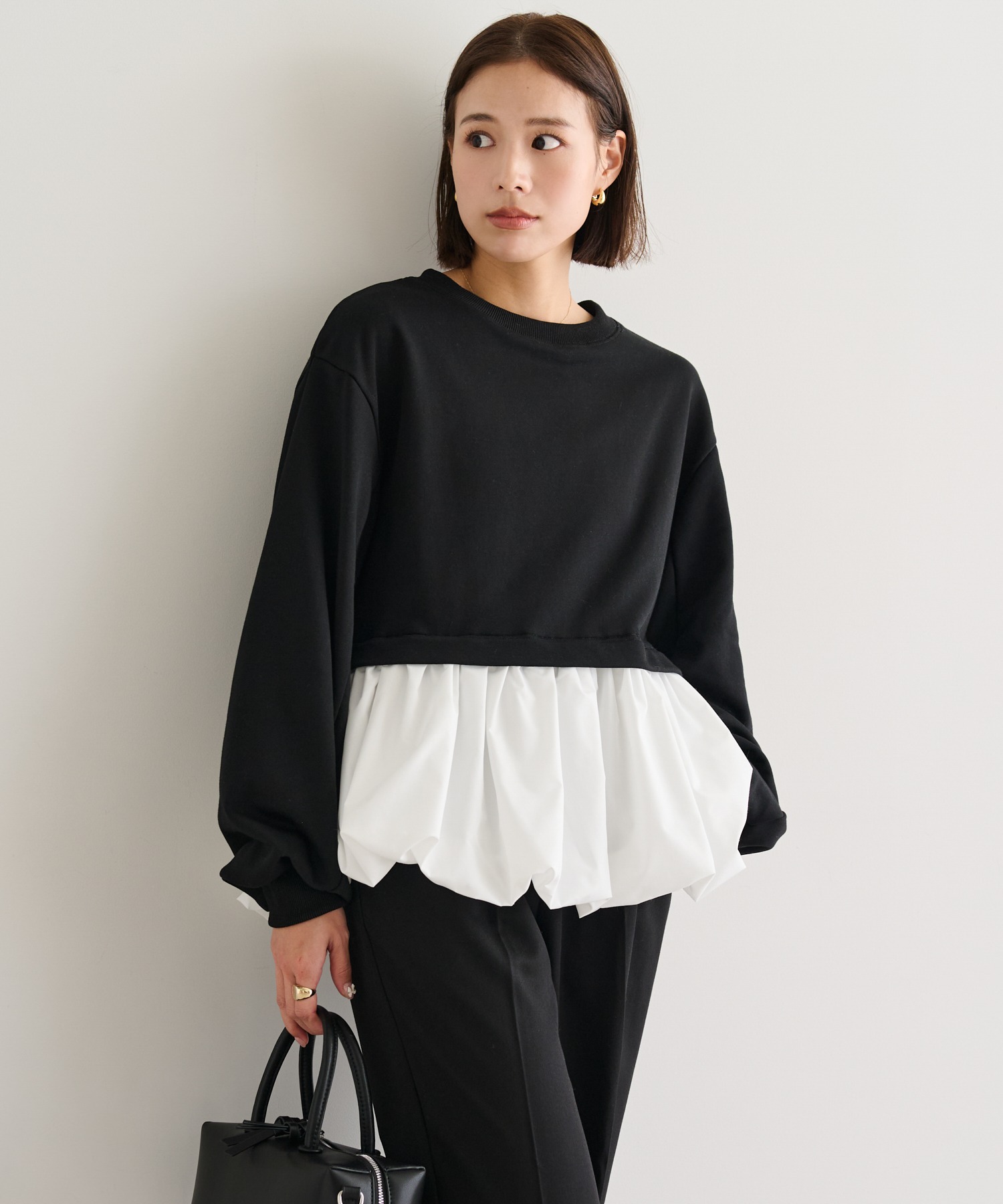 model：H165 着用サイズ：FREE