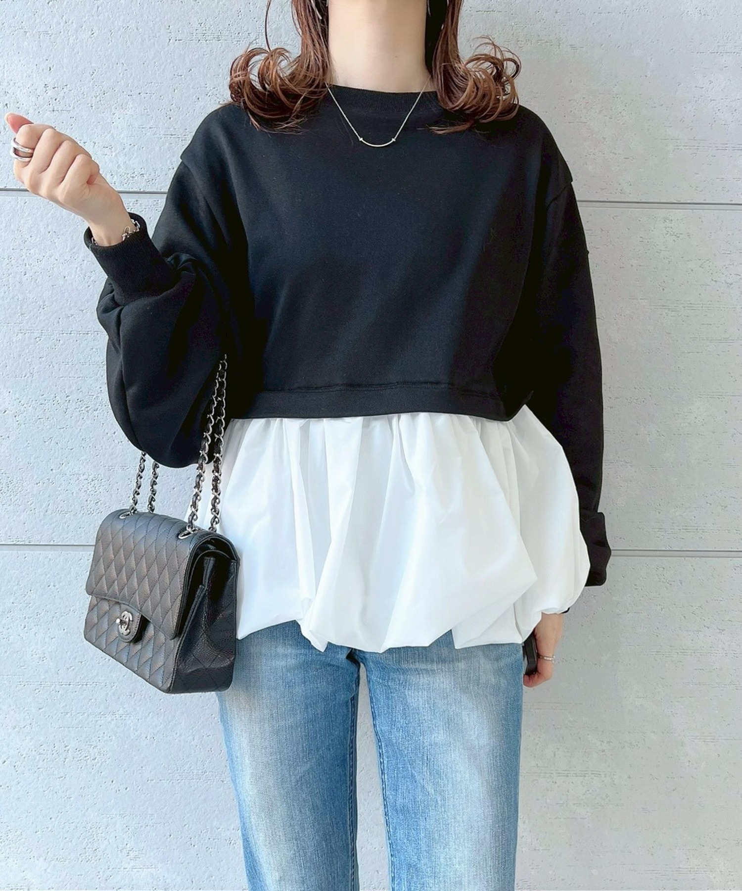 model：H161 着用サイズ：FREE