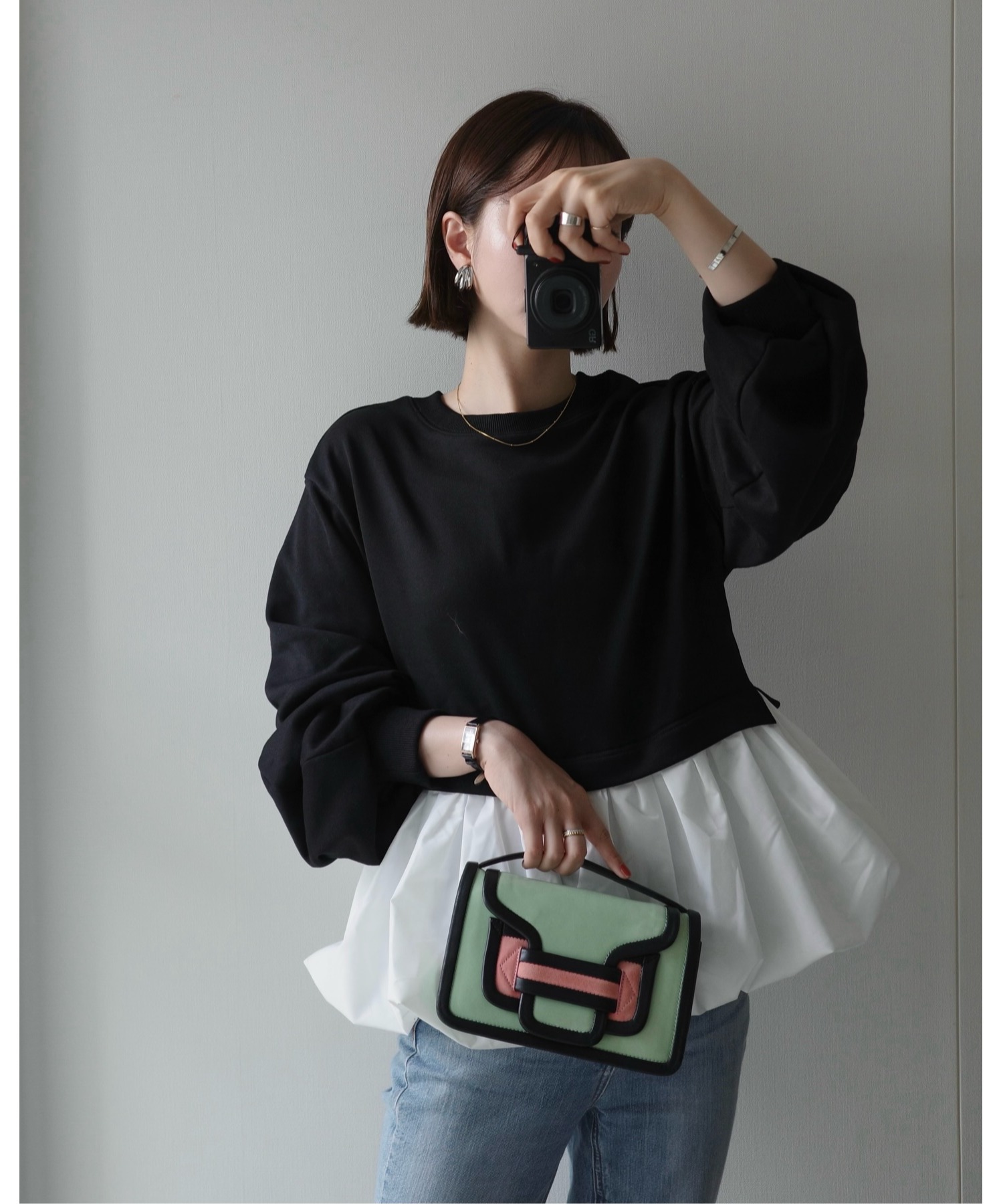 model：H167 着用サイズ：FREE