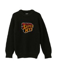 BRITISH WOOL×HYSTERIC/ SUPER HYSワッペン プルオーバー