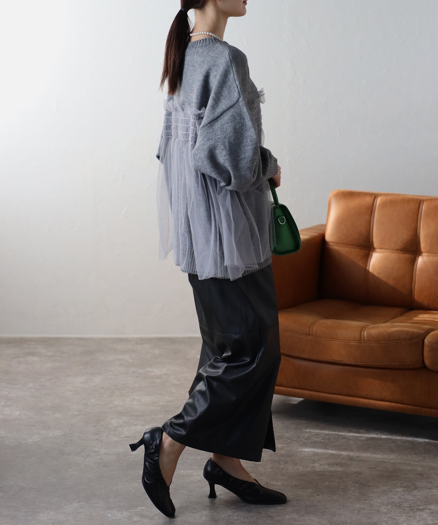 model：162cm 着用サイズ：F