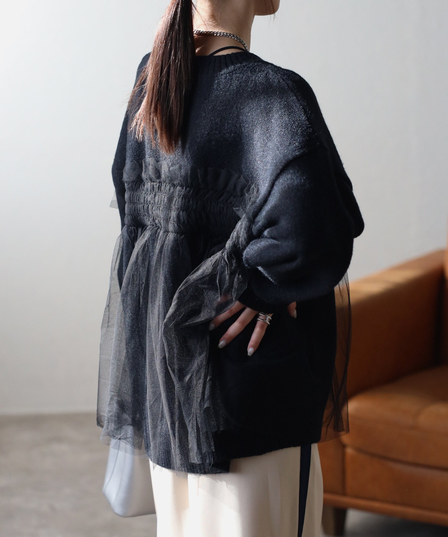 model：162cm 着用サイズ：F