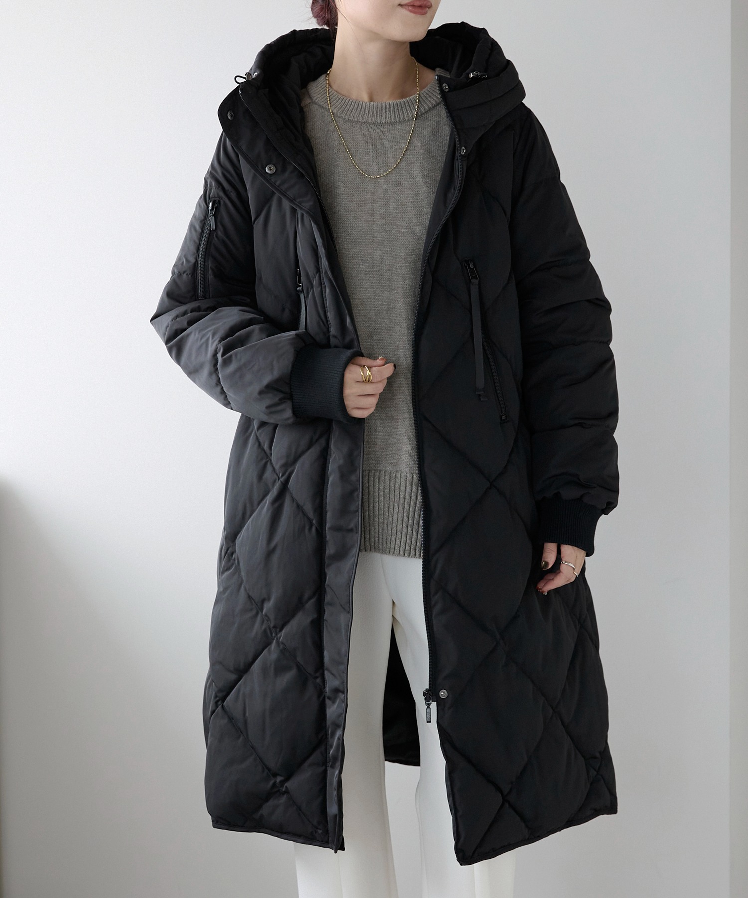 model:158㎝ 着用サイズ：M