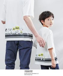 【coen キッズ/ジュニア】クリニクラウン SNOOPY(スヌーピー)フットボールTシャツ