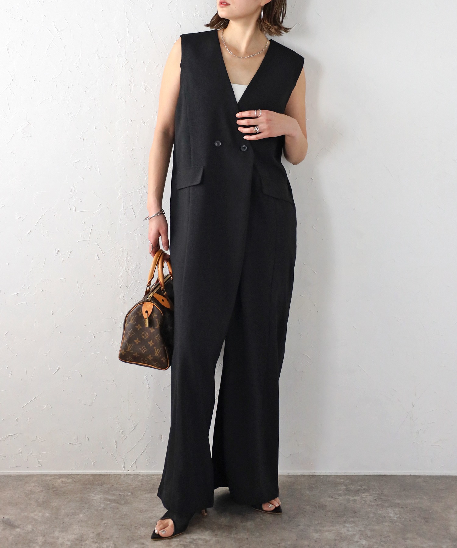 model：H158 着用サイズ：FREE