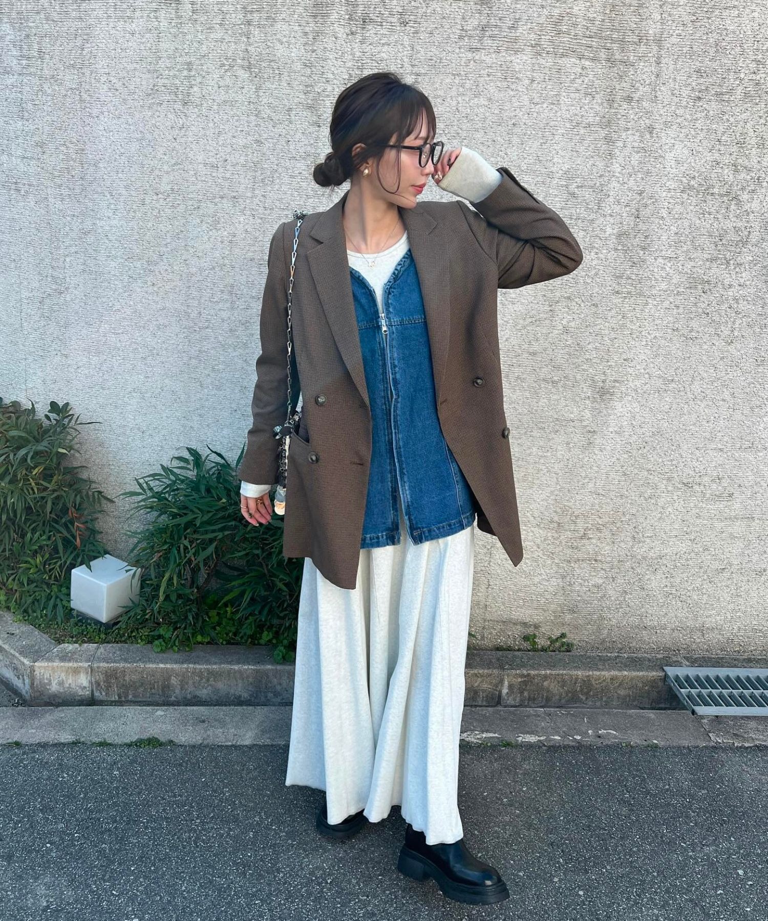 model：H153 着用サイズ：FREE