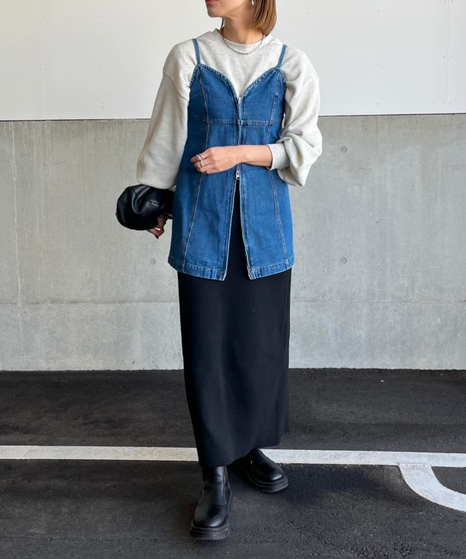 model：H160 着用サイズ：FREE