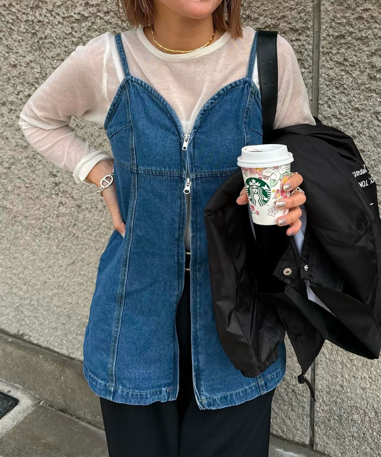 model：H163 着用サイズ：FREE