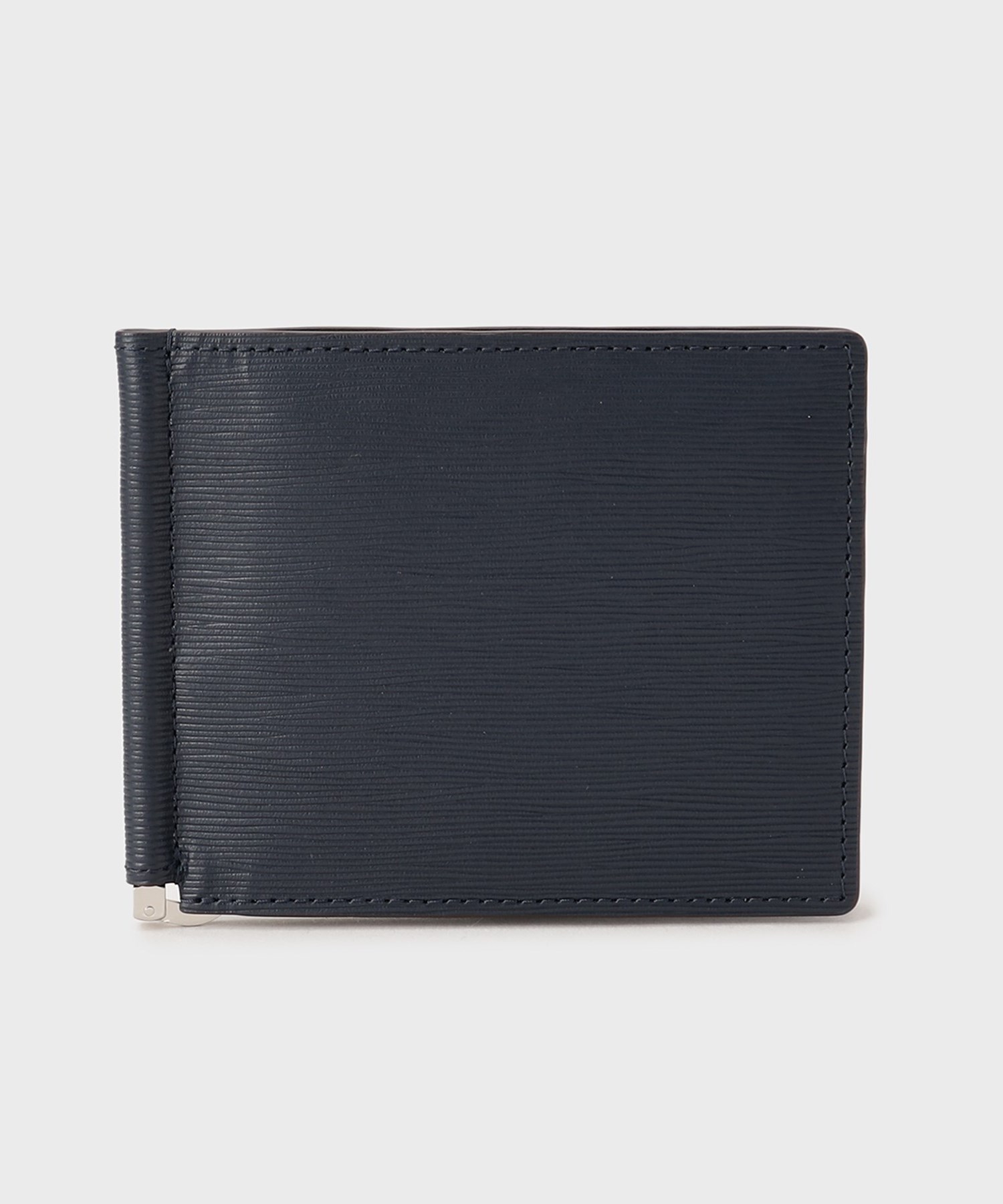 NEW レザーリップルシリーズ】マネークリップ付 サプレス ウォレット