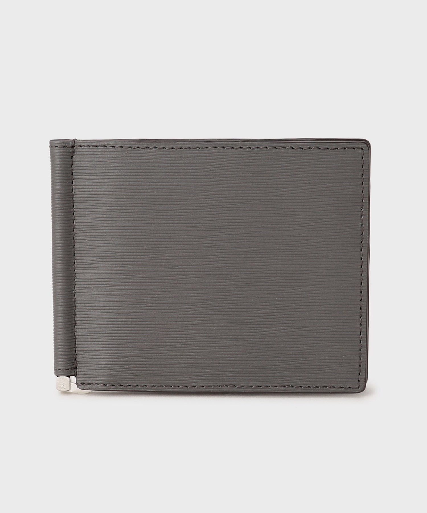 NEW レザーリップルシリーズ】マネークリップ付 サプレス ウォレット