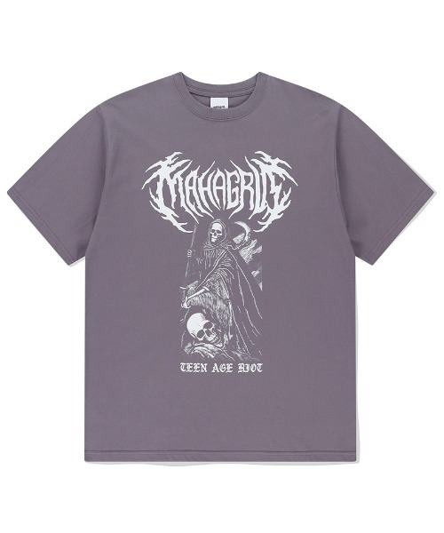 【mahagrid】23SS★ HAPPY SKELETON LS TEE HAPPY SKELETON TEE[WHITE] - MAHAGRID
