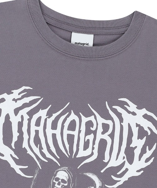 【mahagrid】23SS★ HAPPY SKELETON LS TEE mahagrid/マハグリッド』 SKELETON GOTH LOGO TEE/ゴスロゴT