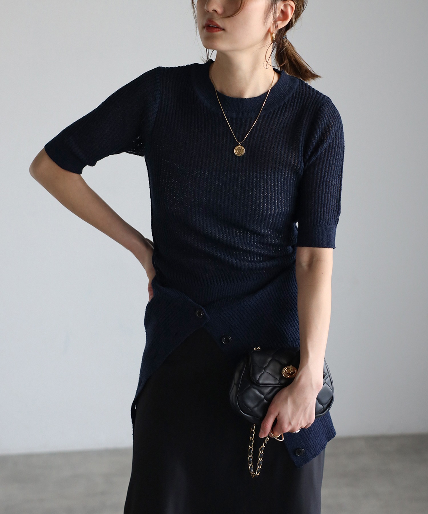 model：H158 着用サイズ：FREE