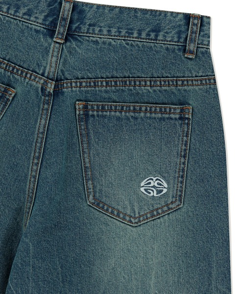 mahagrid/マハグリッド』 MUD WASHING DENIM SHORT /マッドワッ