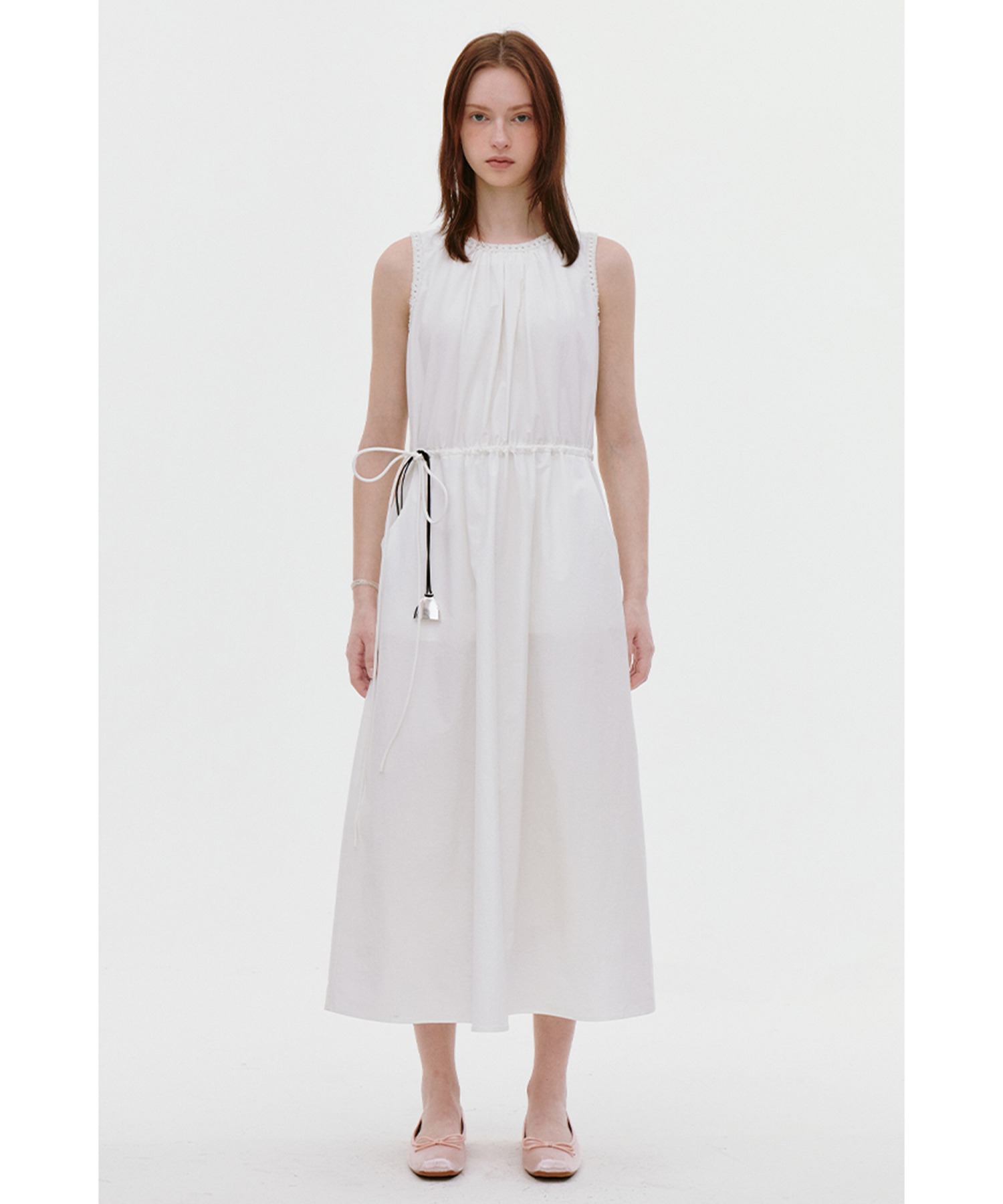 【良品】ARTS&SCIENCE ノースリーブワンピース T／TAツイルラップ風ノースリーブワンピース | human woman