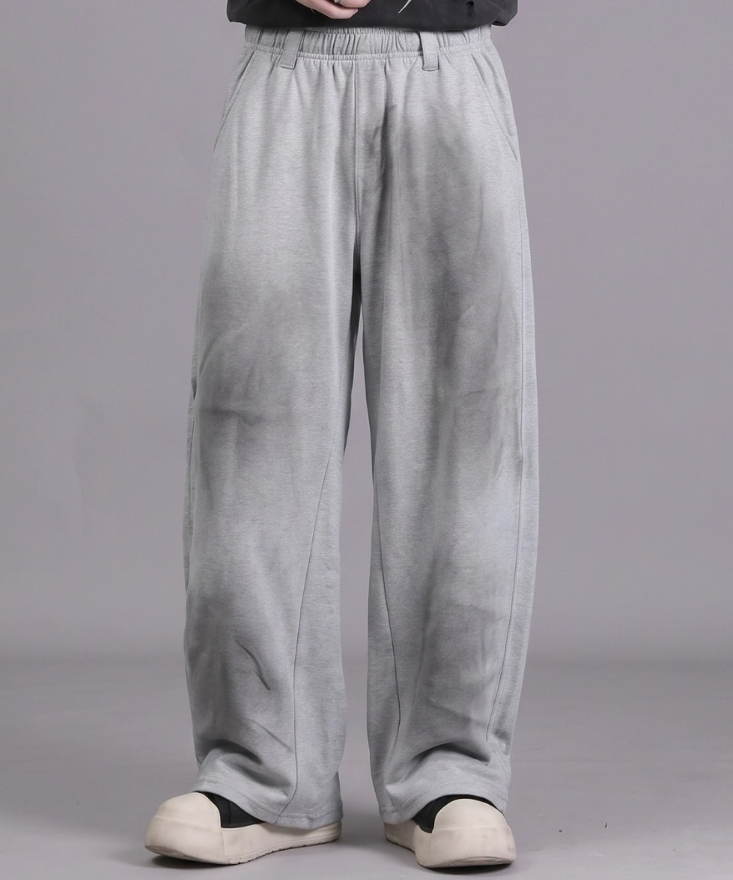 A'GEM/9 × .kom 『A'gem/エージェム』SPRAY SWEAT WIDE PANTS/スプレー