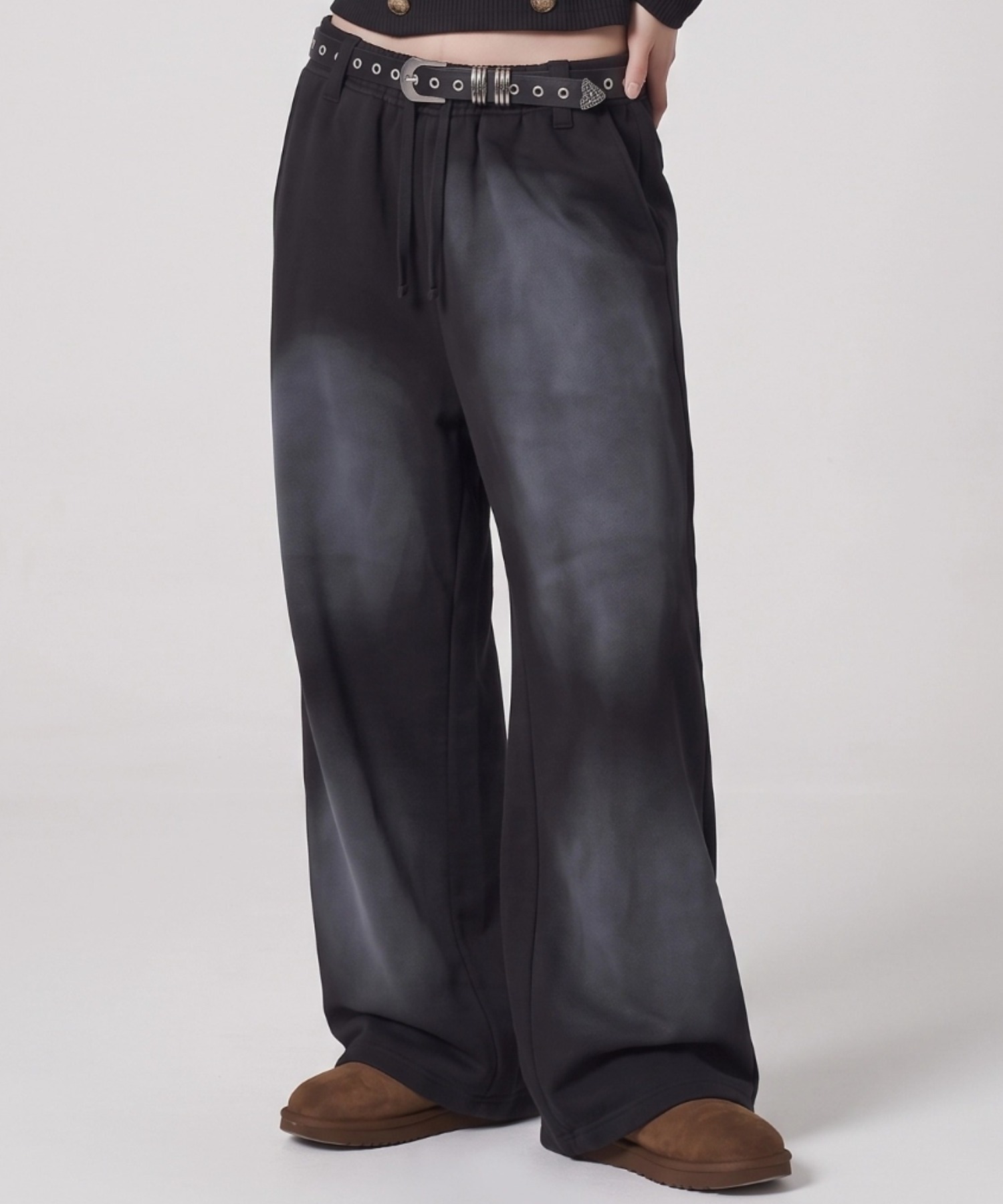 A'GEM/9 × .kom 『A'gem/エージェム』SPRAY SWEAT WIDE PANTS/スプレー