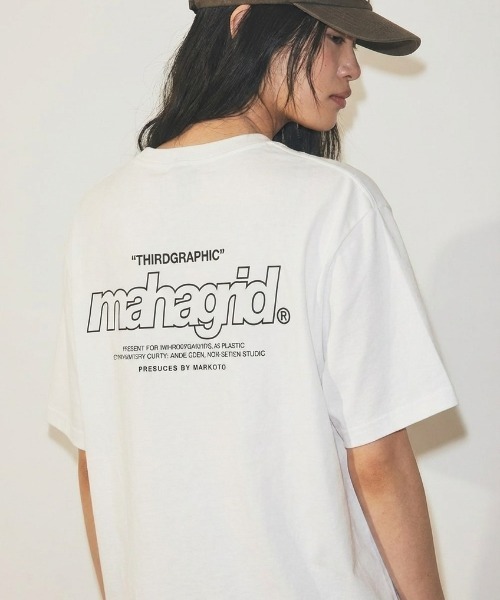 mahagrid/マハグリッド』BACK THIRD LOGO TEE /バックサードロゴ T