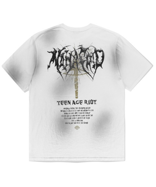 [ MAHAGRID]★ 韓国人気 TEEN AGE RIOT WASHED TEE ★ MAHAGRID]☆ 韓国人気 TEEN AGE RIOT WASHED TEE ☆ (mahagrid/T