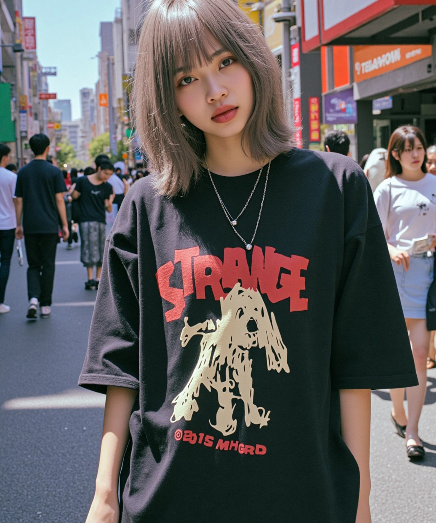 mahagrid/マハグリッド』STRANGE PUPPY TEE/ストレンジパピー Tシャツ