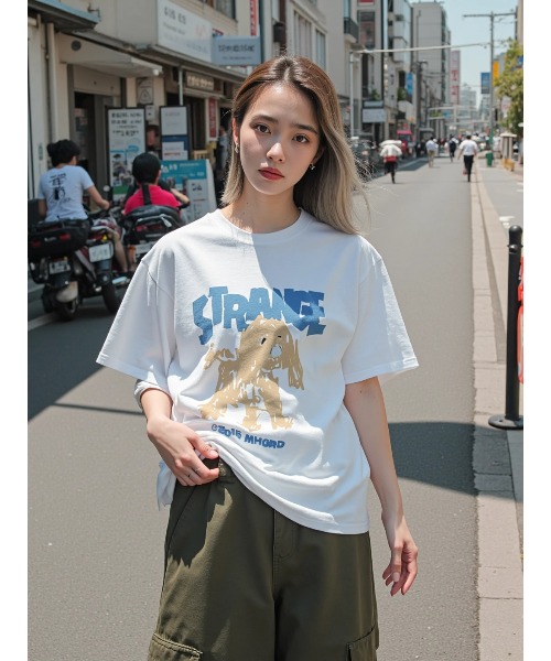 mahagrid/マハグリッド』STRANGE PUPPY TEE/ストレンジパピー Tシャツ