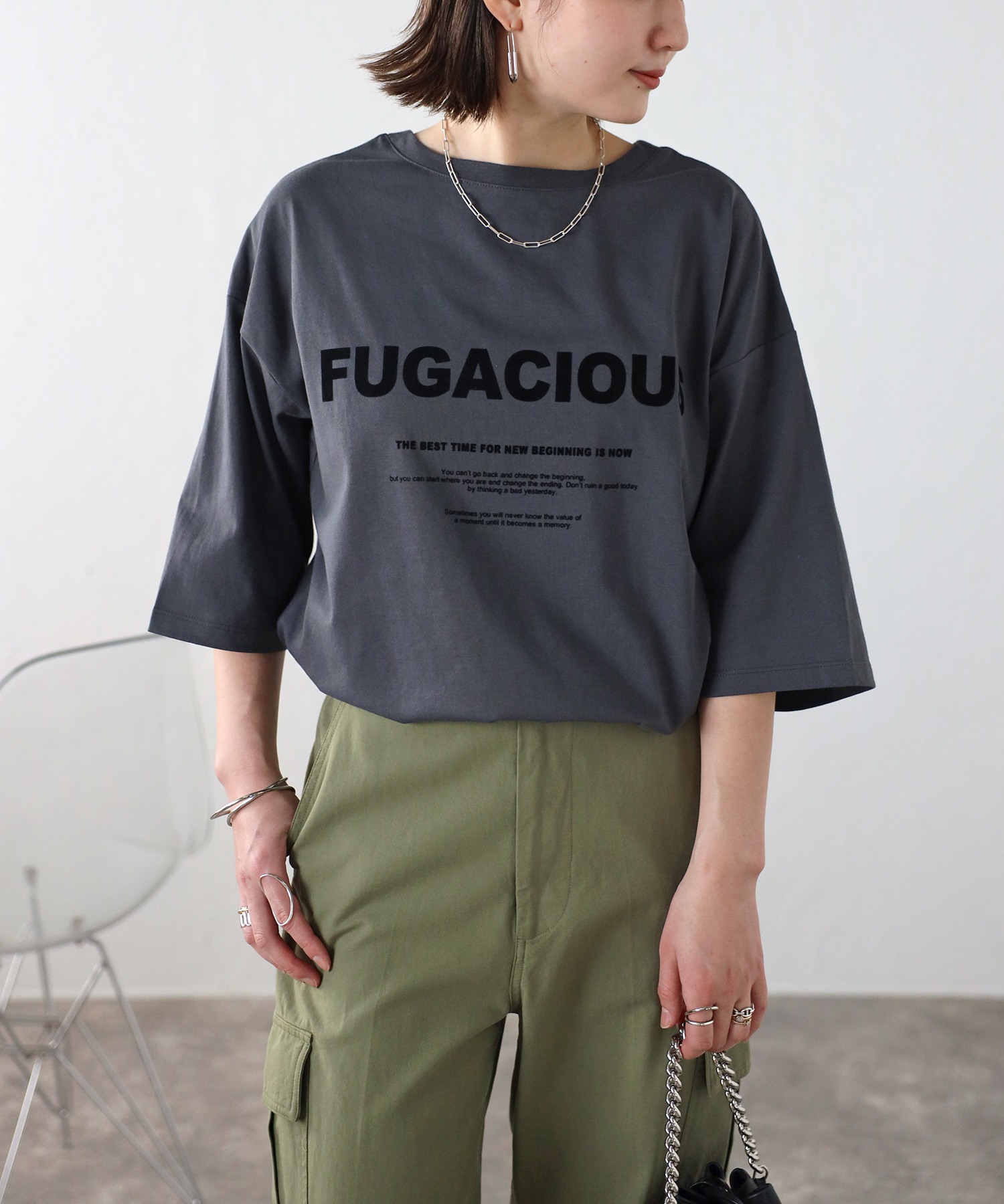 model：H158 着用サイズ：FREE