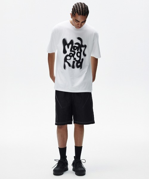 【mahagrid】25SS★ GRAFFITI BLUR TEE GRAFFITI BLUR TEE[BLACK] - MAHAGRID