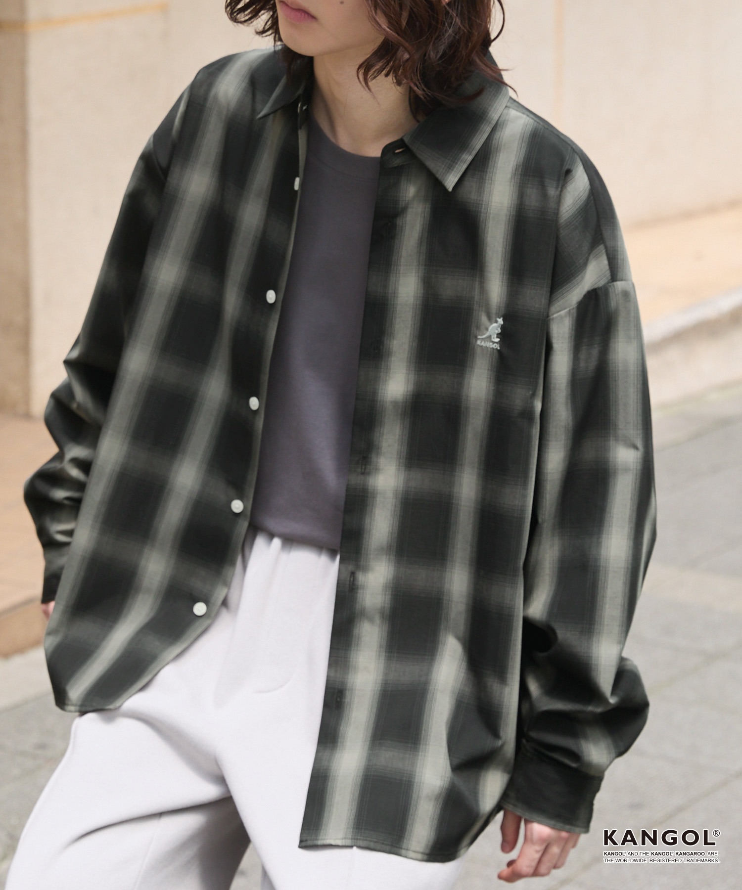 デザインシャツ　レギュラーカラー　刺繍　レッド　ブラック　LL　ビッグシルエット シャツ グラフィック背中刺繍シャツ メンズ レディース ユニセックス⁄長袖レギュラーカラーシャツ メンズ レディース