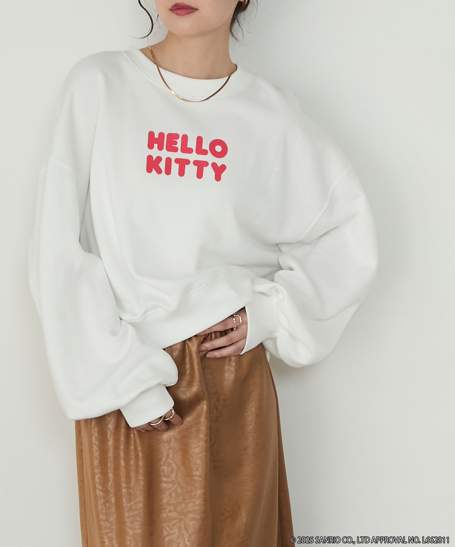 HELLO KITTY × forksy.】アソート フロントロゴプリント オーバー