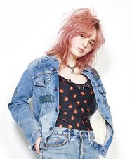 FERGADELIC METALプリントUSED加工デニムGジャン
