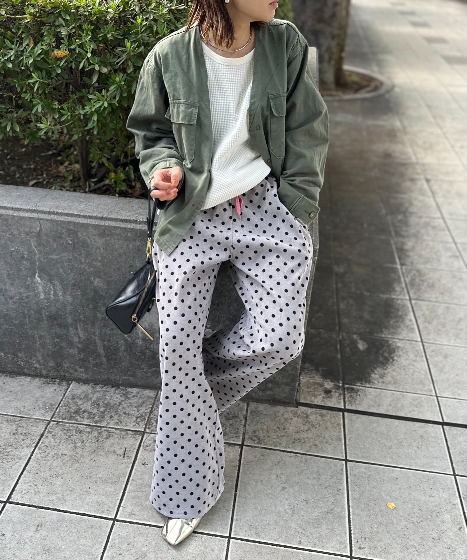 グレー
model:154cm 着用サイズ:FREE