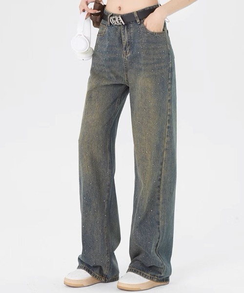 A'GEM/9 × .kom 『.KOM/ドットケーオーエム』ハイウエストダイヤデニム