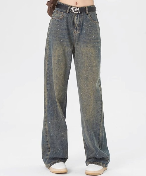 A'GEM/9 × .kom 『.KOM/ドットケーオーエム』ハイウエストダイヤデニム