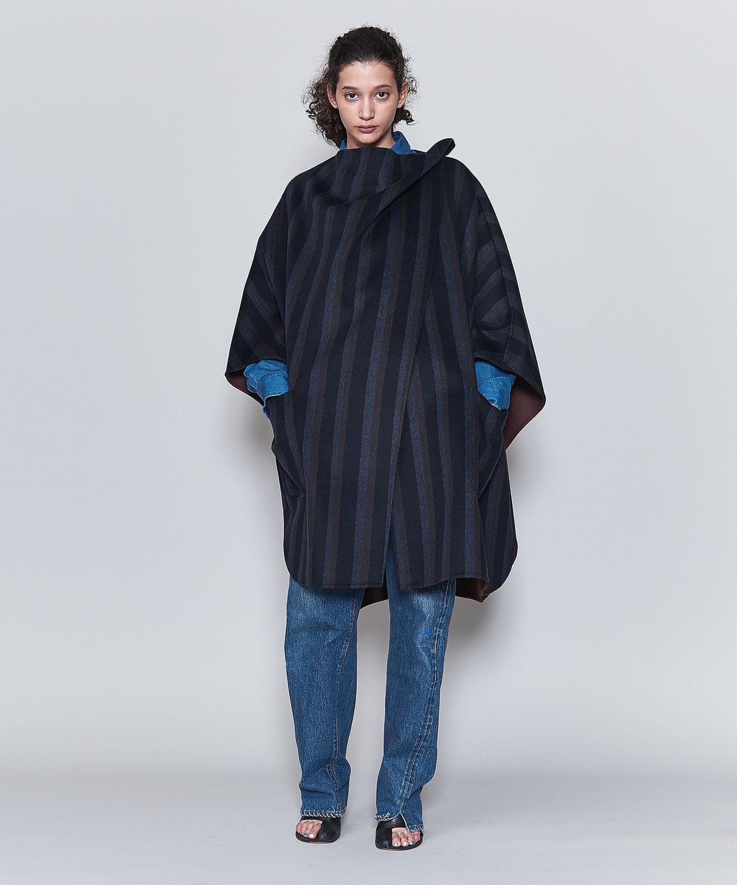 Barbour × 6(ROKU)＞QUILTED PONCHO/コート Ψ ダウンジャケット