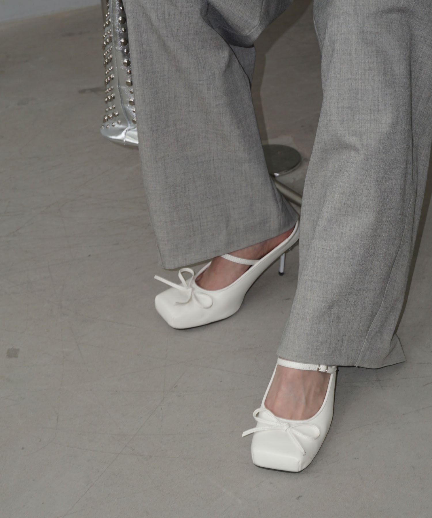 スクエアトゥ ストラップ リボンミュール chs25s004-ファッション通販 スクエアトゥ ストラップ リボンミュール chs25s004-ファッション通販