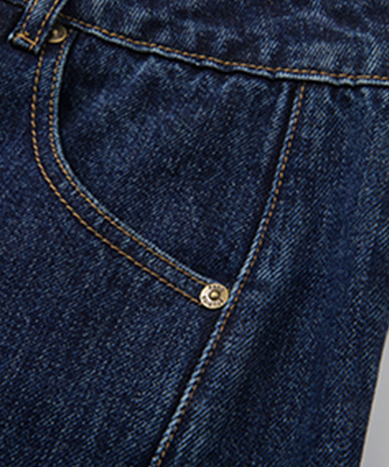 ハイウエスト サイドシーム カーブデニムパンツ FC25K043【Fano