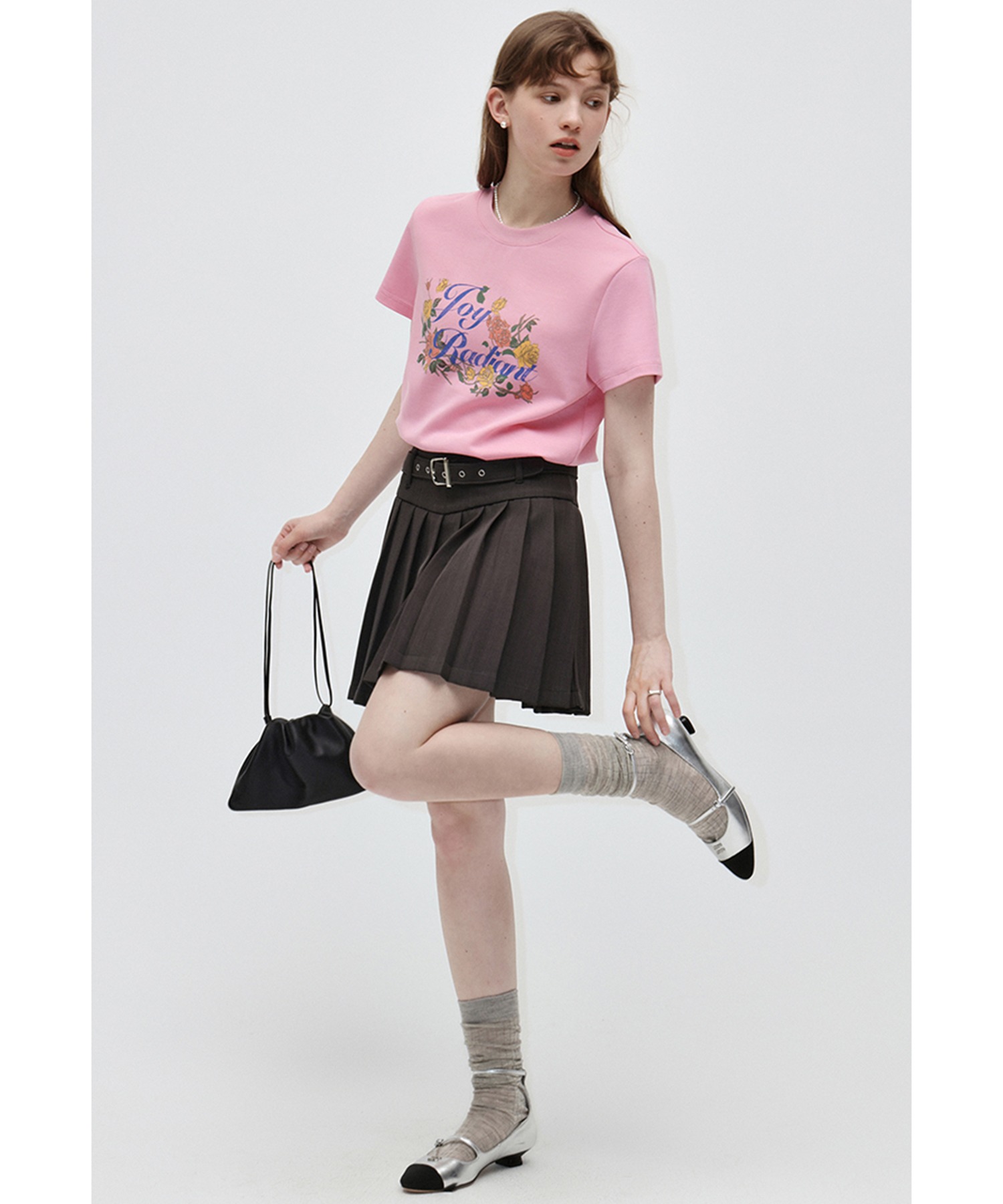 STUDIOUS - 【Fano Studios】新品未使用フラワーロゴニットアンサンブル フラワーレタリングプリントTシャツ FX24S092【Fano Studios