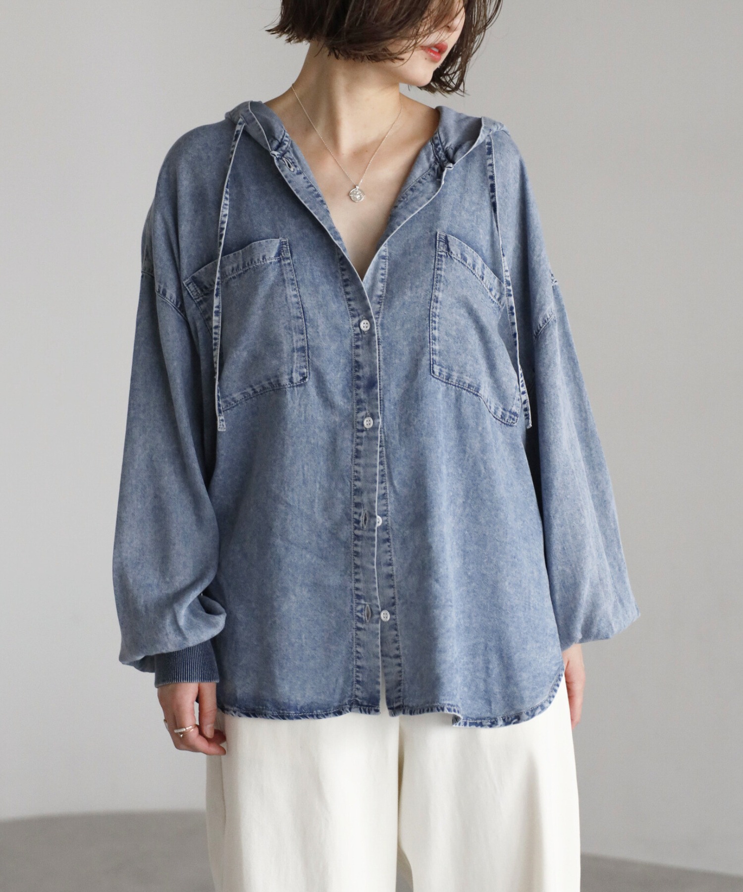 model：H158 着用サイズ：FREE