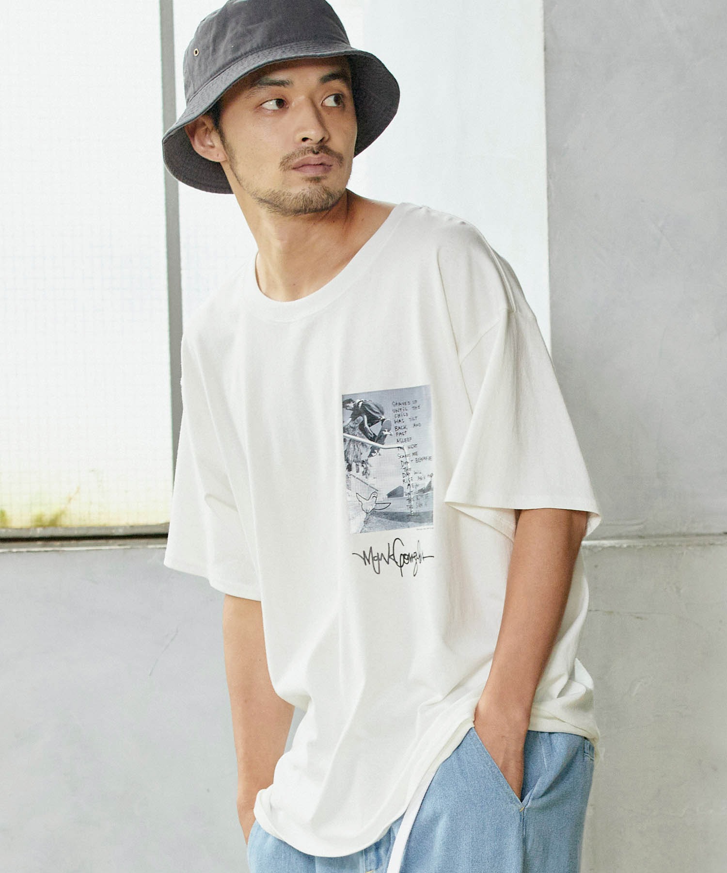 Mark Gonzales マークゴンザレス Mono Mart別注 ビッグシルエット 半袖tシャツ Mono Mart Mono Mart モノマート 公式オンラインストア